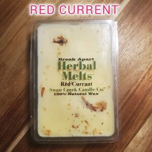 RED CURRENT by SWAN CREEK CANDLE CO. Herbal Melts 100% Natural Wax 5.25 oz NWT